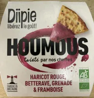 HOUMOUS twisted par nos cheffes HARICOT ROUGE, BETTERAVE, GRENADE & FRAMBOISE