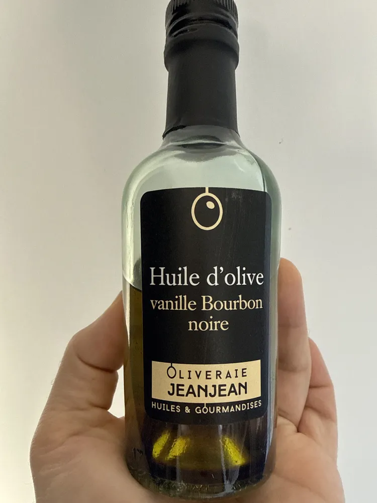Huile d’olive vanille Bourbon noire