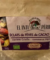 Éclats de fèves de cacao crues