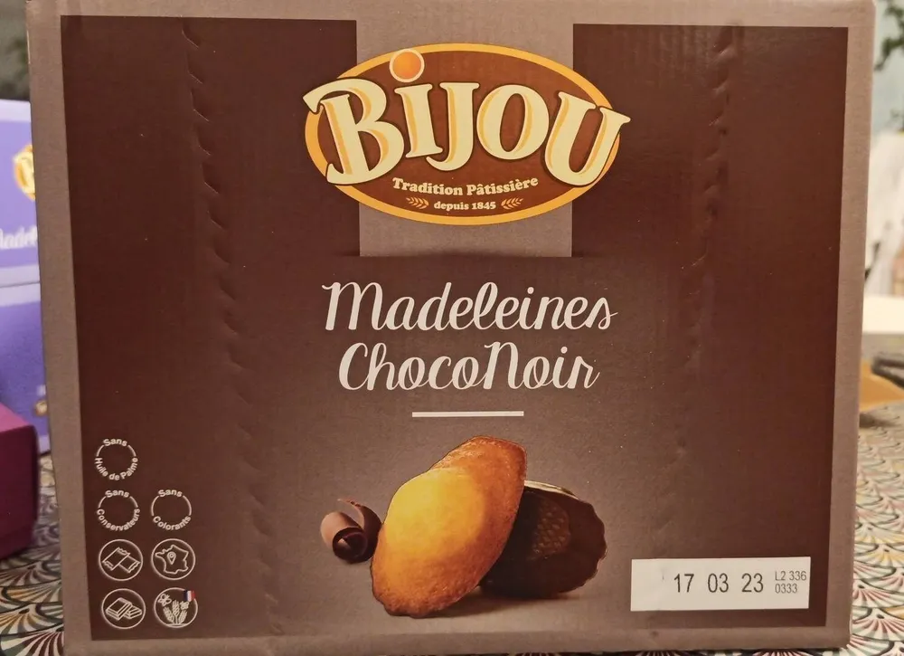 Madeleines choco noir