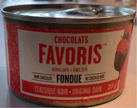 Fondue au chocolat noir