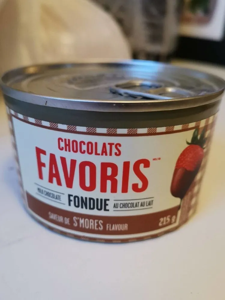 Fondue Chocolats Favoris- saveur de S'Mores