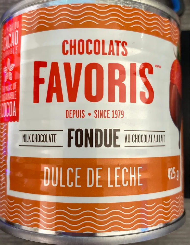 Dulce de Leche Milk Chocolate Fondue