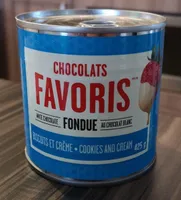 Fondue au chocolat blanc - Biscuits et crème