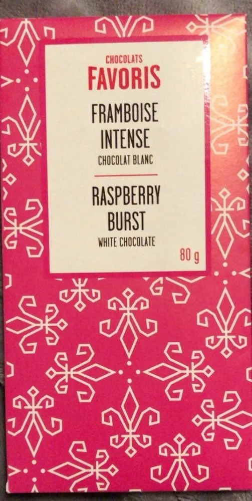 FRAMBOISE INTENSE chocolat blanc