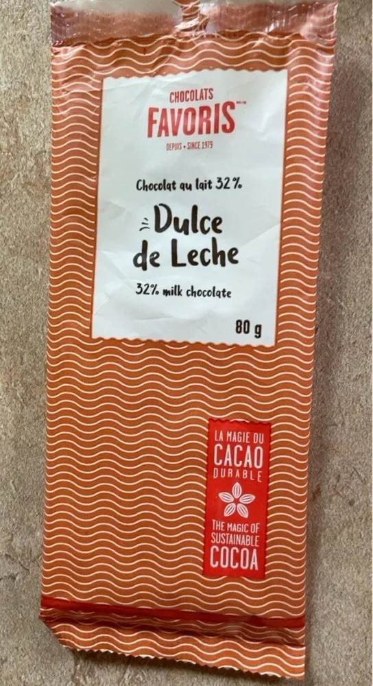 Chocolat au lait 32% Dulche de leche