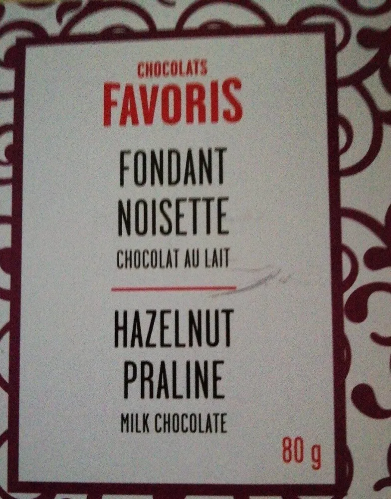 FAVORIS, Fondant noisette