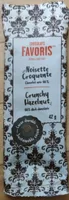 Noisette croquante et chocolat noir 66 pourcent