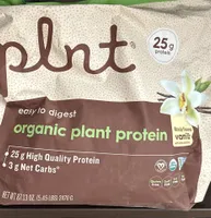 Organic plant protein