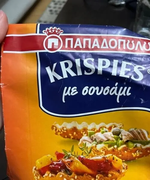 Krispies with sesame seeds