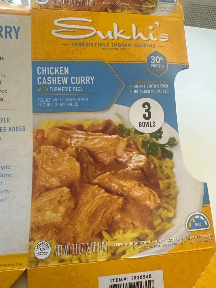 Chicken Cashew Curry with Turmeric Rice