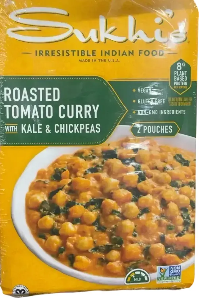 Roasted Tomato Curry with Kale & Garbanzos