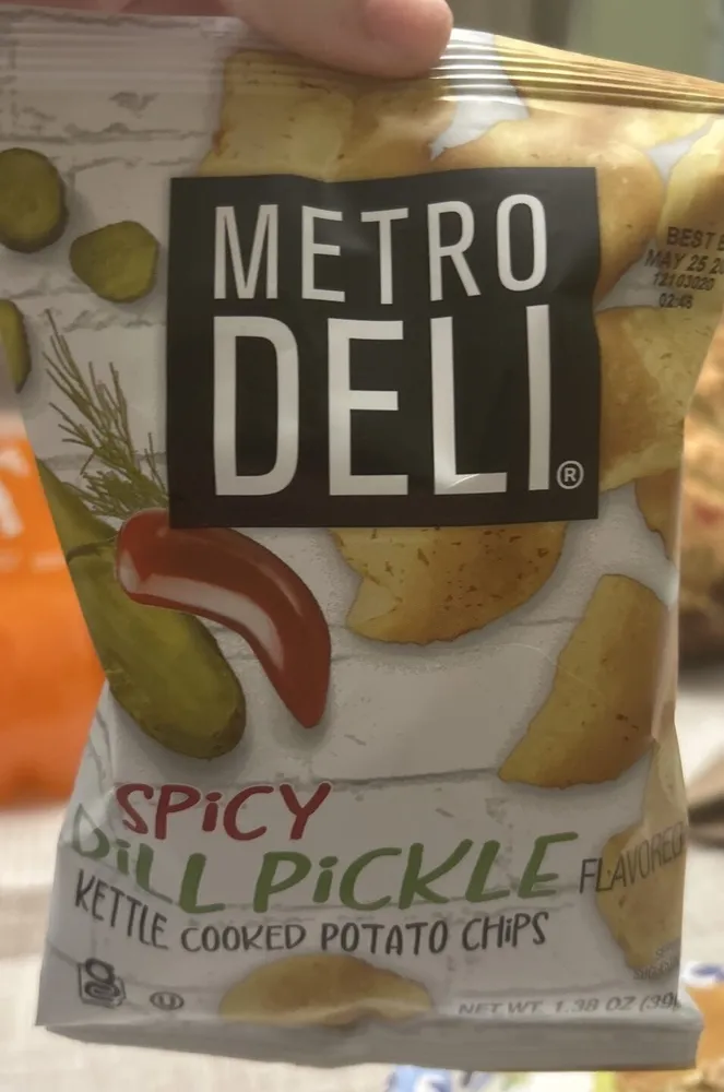 Spicy Dill Pickle Kettle Cooked Potato Chips