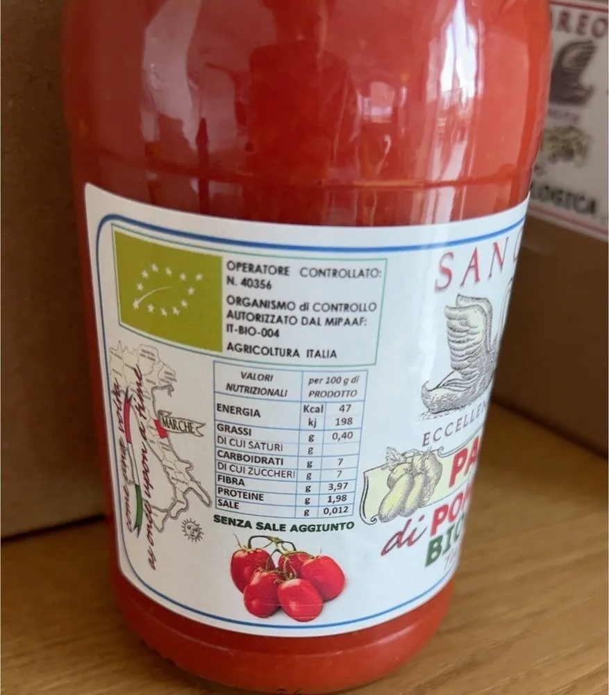 Passata di pomodoro biologica