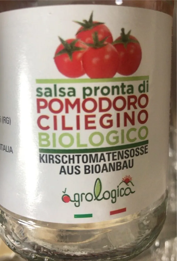 Salsa pronta di pomodoro ciliegino biologico