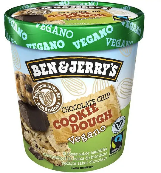 Sorvete Vegano Chocolate Chip Cookie Dough Ben Jerrys Pote 458ml