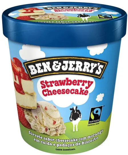Sorvete Strawberry Cheesecake Ben Jerrys Pote 458ml