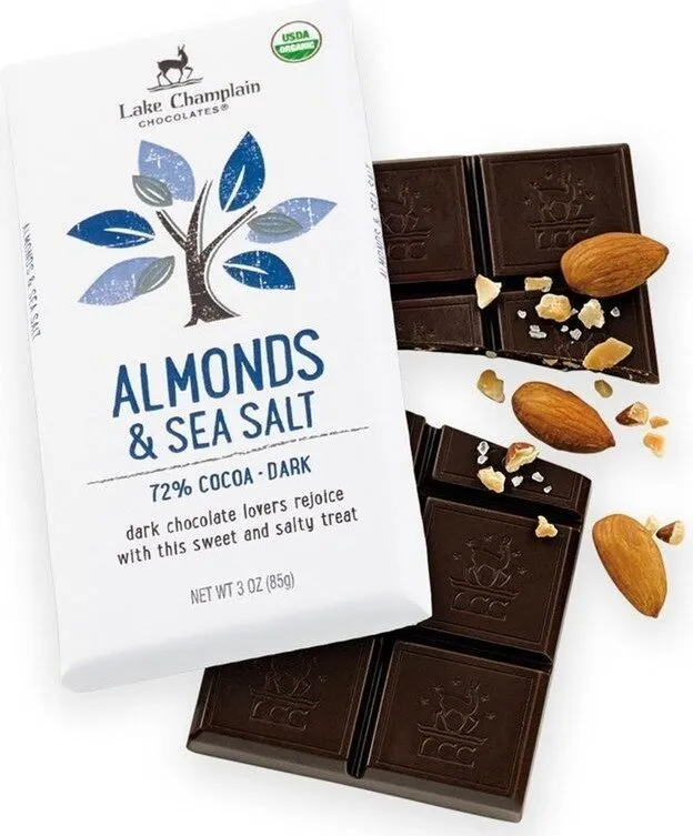 ALMONDS & SEA SALT DARK 72% COCOA