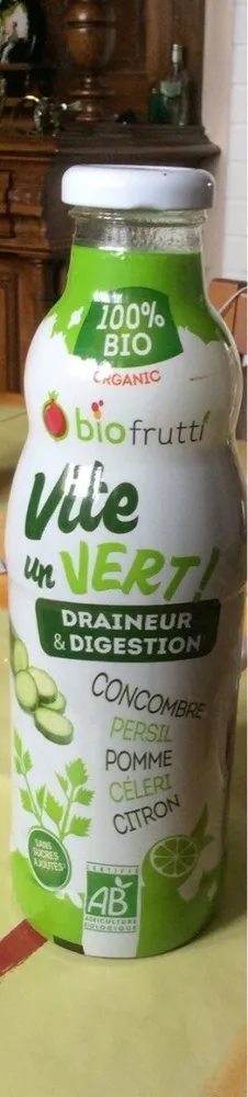 Jus concombre persil pomme céleri citron