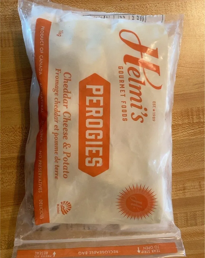 Cheddar cheese & potato perogies