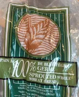 Pain à 100% de blé intégral germé