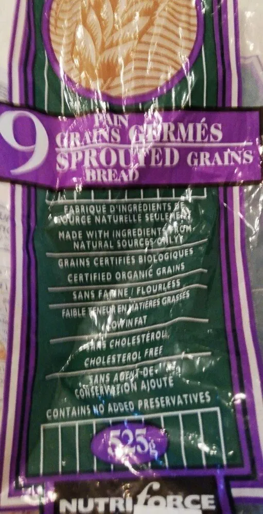Pain 9 grains germés