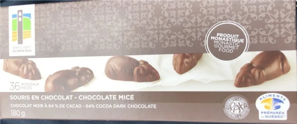 Souris en chocolat