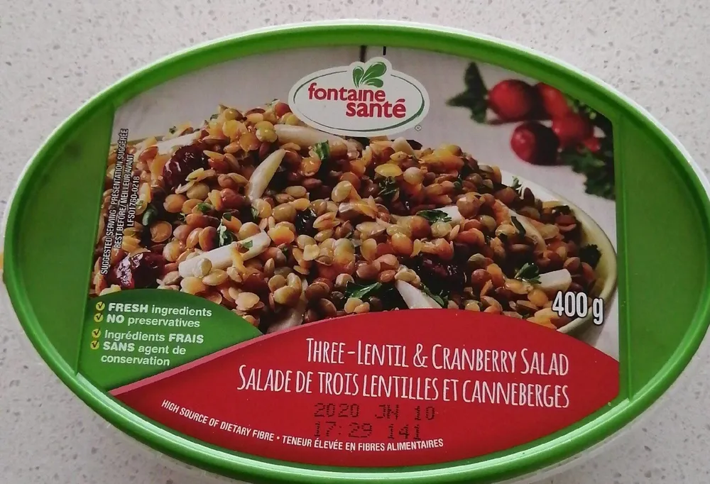 Salade (trois Lentilles Et Canneberges)
