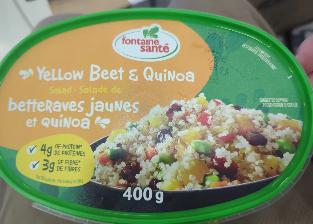 Salade betteraves jaunes Quinoa