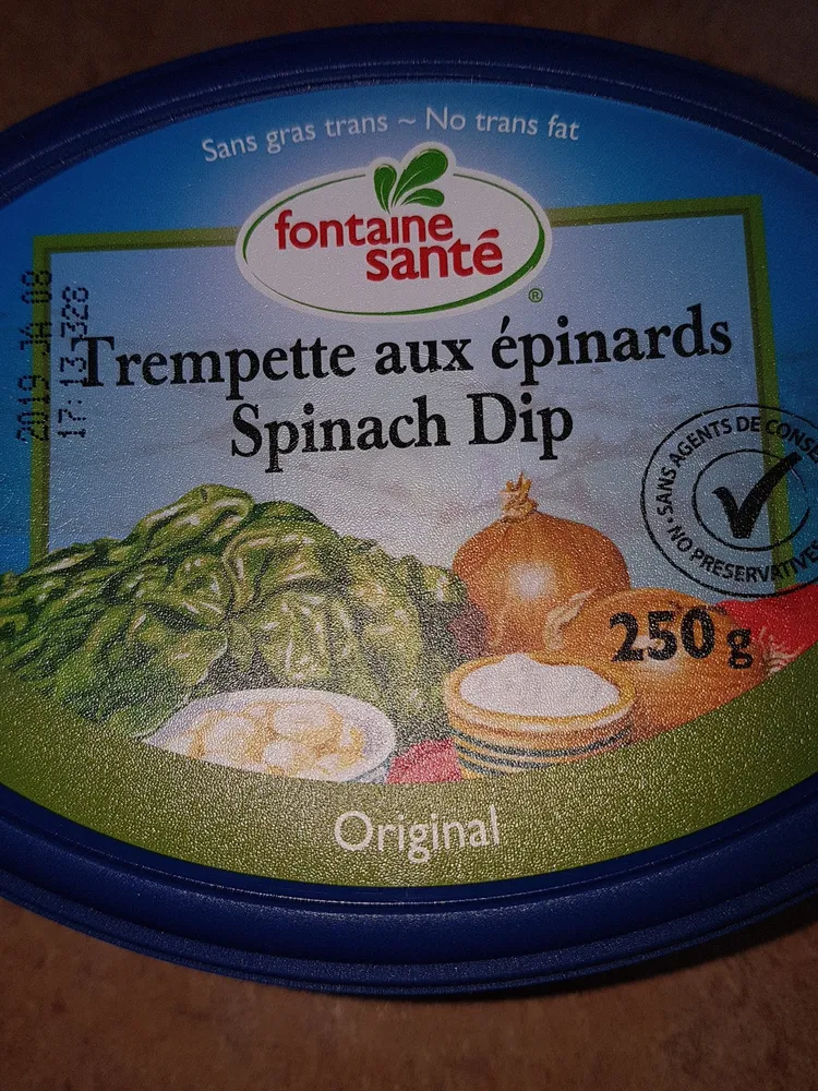 Trempette aux epinards