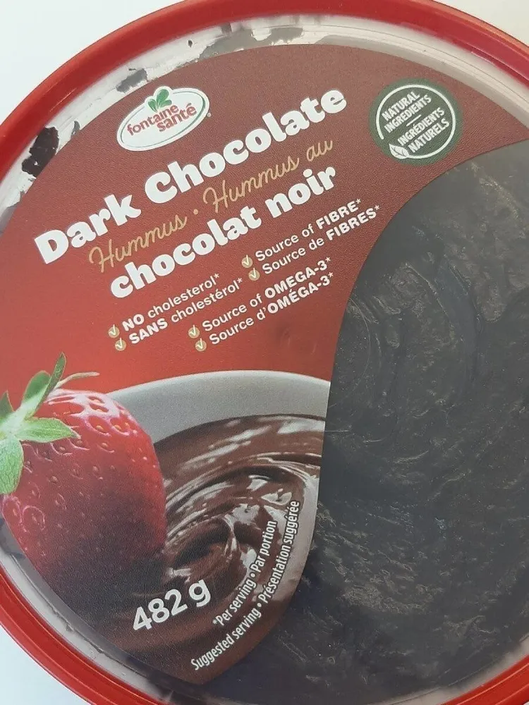 Hummus au chocolat noir
