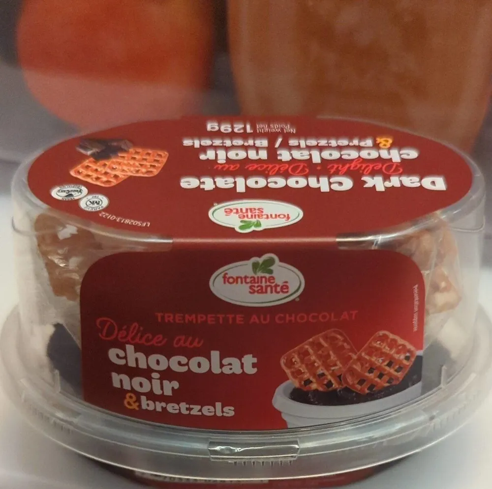 Délice au chocolat noir et bretzels
