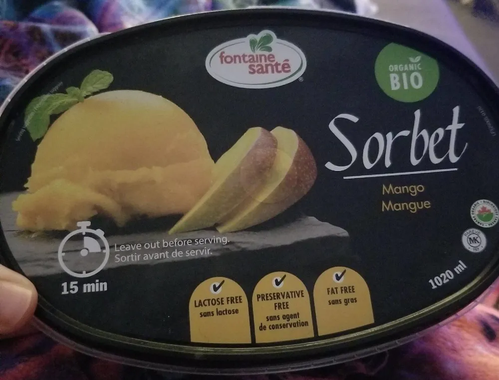 Sorbet mangue