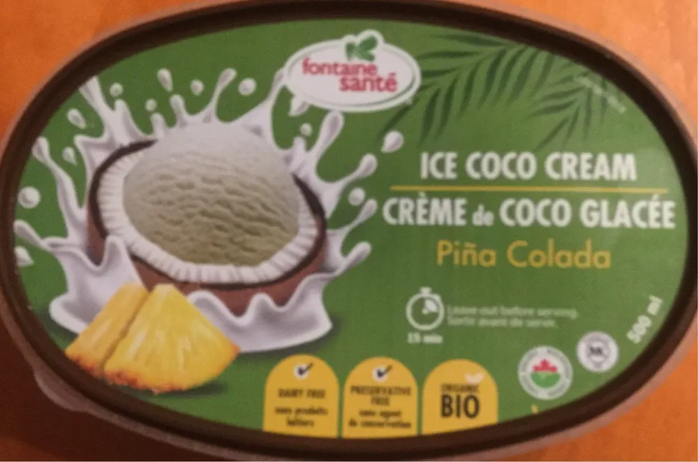 Crème de coco glacée - Piña Colada