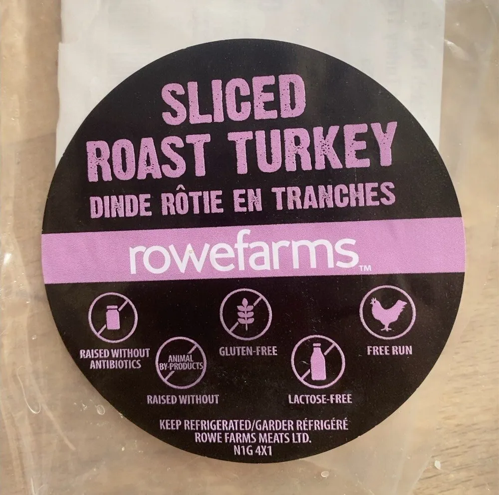 Sliced roast turkey