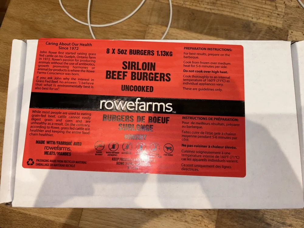 Sirloin Beef Burgers