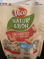 NATUR' & BON CACAHUÈTES GRILLEES SANS HUILE