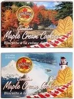 Jakemans canadian maple leaf cream cookies snack ounce