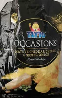 Crisps, Occasions, bag is 125g cheese&onion