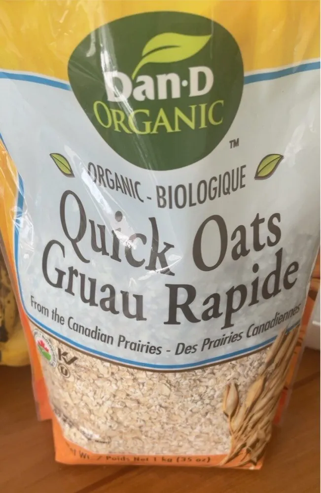 Dan D orangic quick oats
