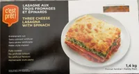 Lasagne aux trois fromagrs et épinards