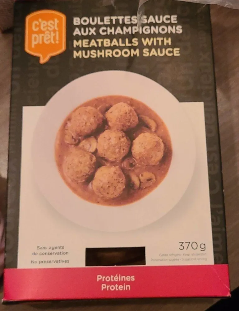 Boulettes sauce aux champignons