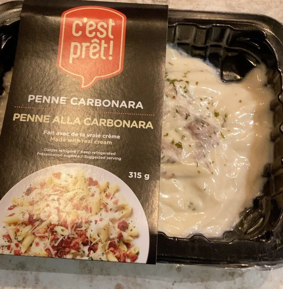 Penne carbonara