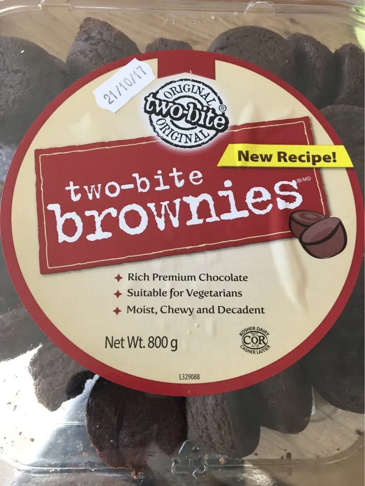 Two-bite brownies