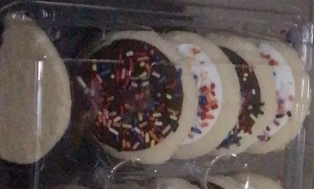 Frosted vanilla cookie’s