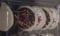 Frosted vanilla cookie’s