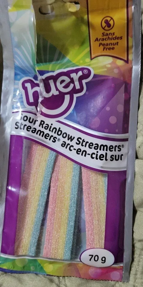 Sour rainbow streamers