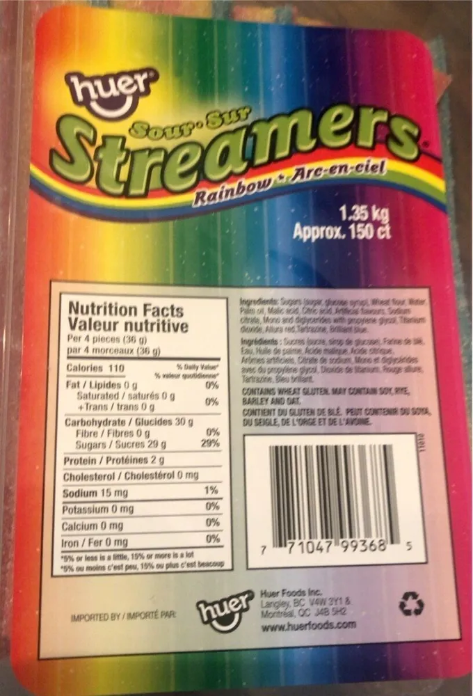 Sur streamers rainbow