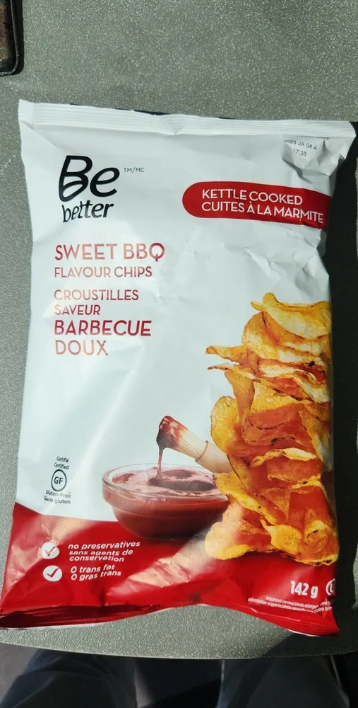 Sweet BBQ Flavour Chips