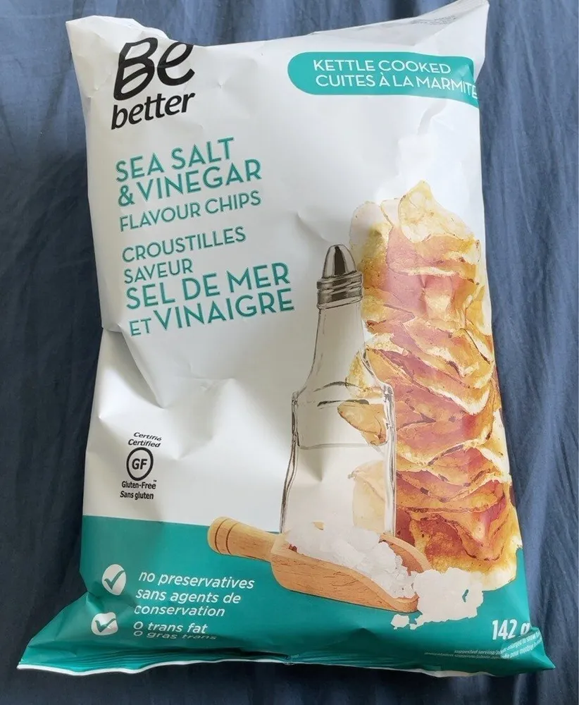 Sea salt & vinegar flavour chips